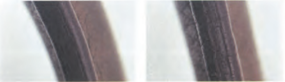  Replica Sunglasses edge paint on Hermès Kelly bag leather edges, displaying even and smooth application.