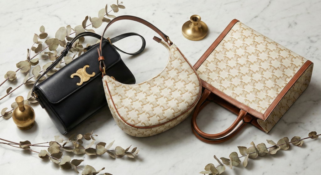 Best Celine Replica Bags 2025 collectsion featuring Ava, Triomphe East-West, and Cabas Tote.